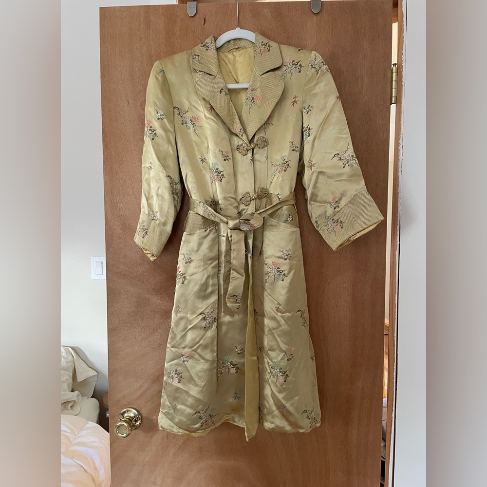 Vintage Silk Smoking Jacket